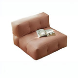 Yellow Tech Cloth Biscuit Back Reclining Corner Chair Image - 2