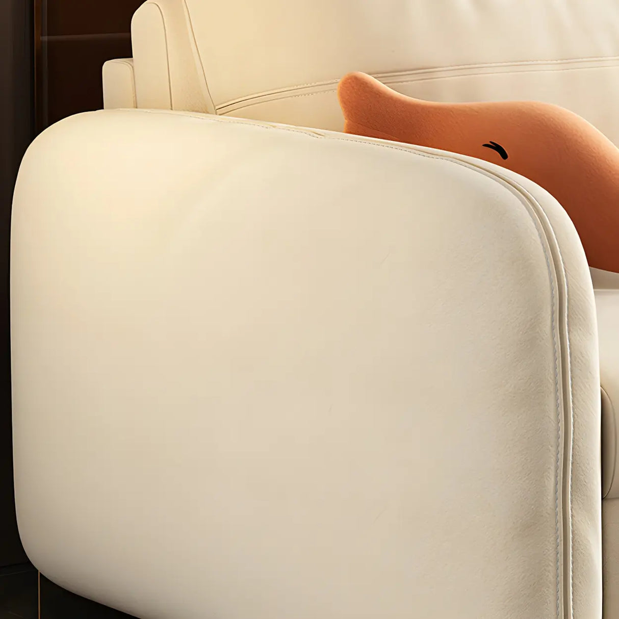 Yellow Velvet Square Arm Sleeper Sofa with Storage Image - 8